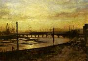 Frederick Mccubbin Falls Bridge, Melbourne Spain oil painting artist